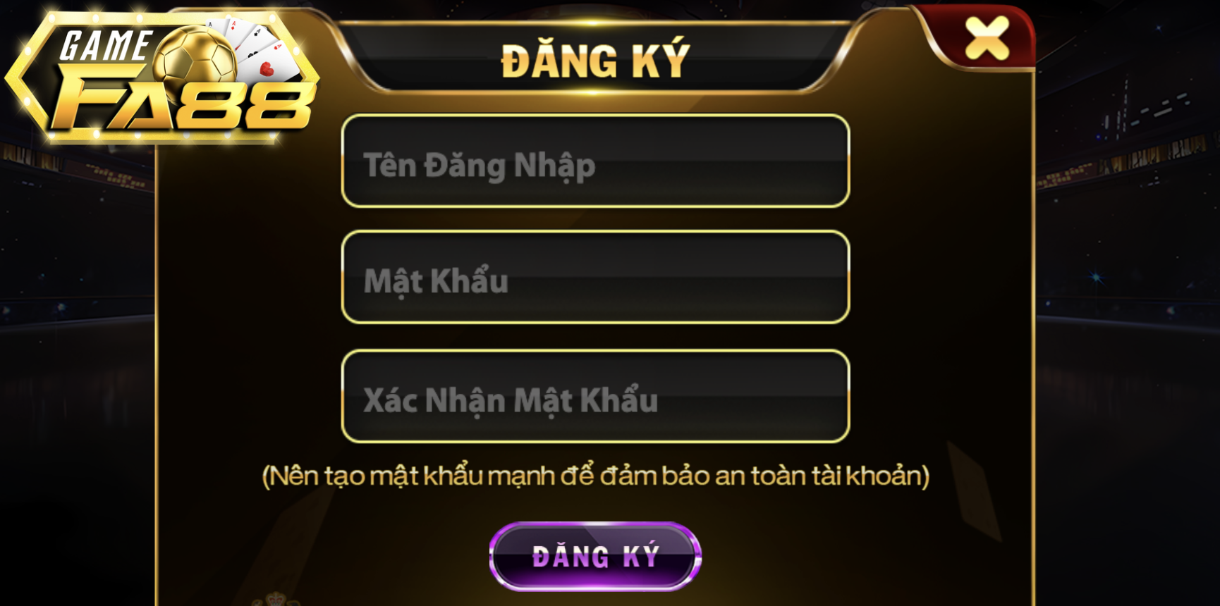 Các bước đăng ký tài khoản FA88 nhanh chóng