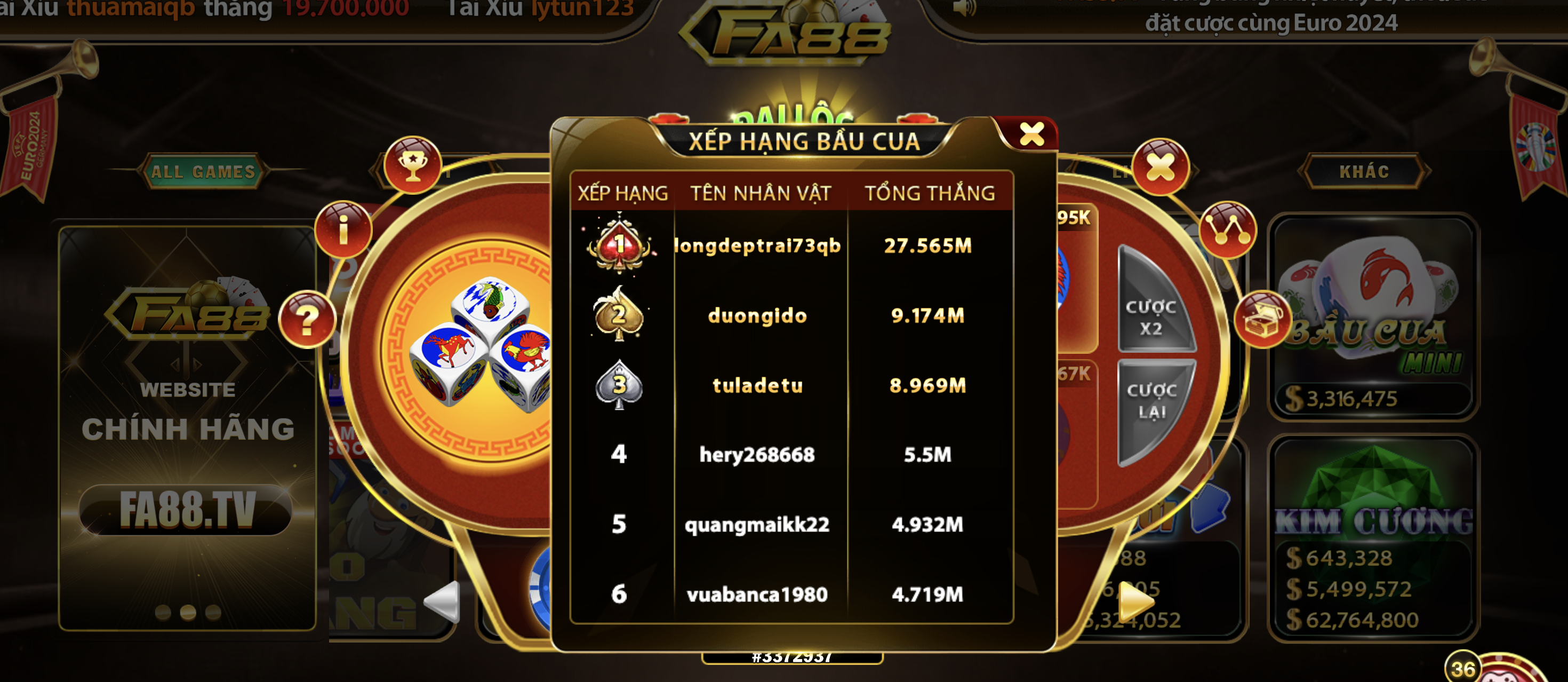 Kinh nghiệm chơi Bầu cua mini Fa88 từ cao thủ