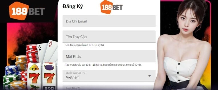 cách đăng ký tài khoản tại 188Bet